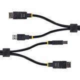 StarTech.com 6ft (1.8m) DisplayPort and USB 5Gbps KVM Cable, 4K 60Hz, Universally Compatible DP 1.2/USB 3.0 Combo Cable for KVM Switches — DU1226-KVM-CABLE