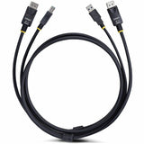 StarTech.com 6ft (1.8m) DisplayPort and USB 5Gbps KVM Cable, 4K 60Hz, Universally Compatible DP 1.2/USB 3.0 Combo Cable for KVM Switches — DU1226-KVM-CABLE
