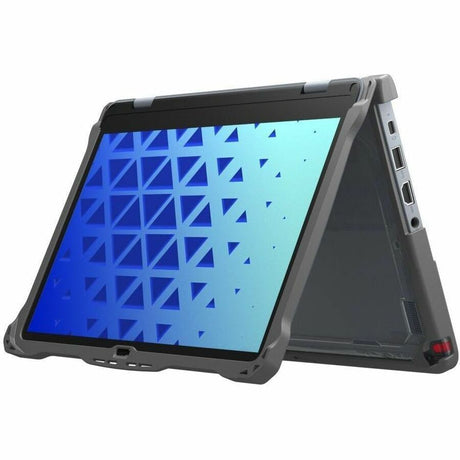 Extreme Shell-F2 Slide Case for Lenovo 500e/500w G4 Chromebook 2:1 12" (Modified) (Grey/Clear) (Replacement For LN-ESF-500E-G4-GRY) — LNESF2500EG4M