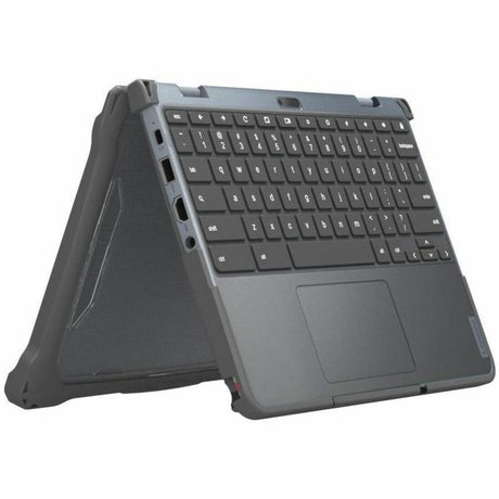 Extreme Shell-F2 Slide Case for Lenovo 500e/500w G4 Chromebook 2:1 12" (Modified) (Grey/Clear) (Replacement For LN-ESF-500E-G4-GRY) — LNESF2500EG4M