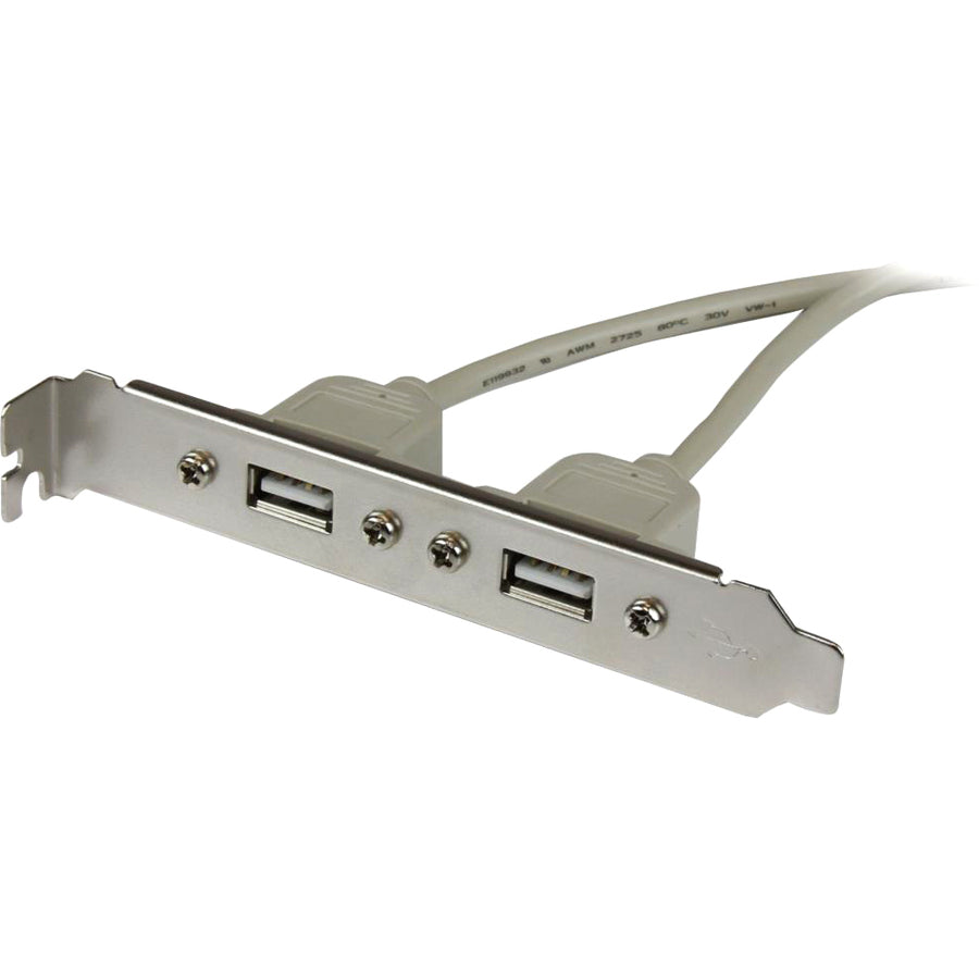 StarTech.com 2 Port USB A Female Slot Plate Adapter Cable — USBPLATE