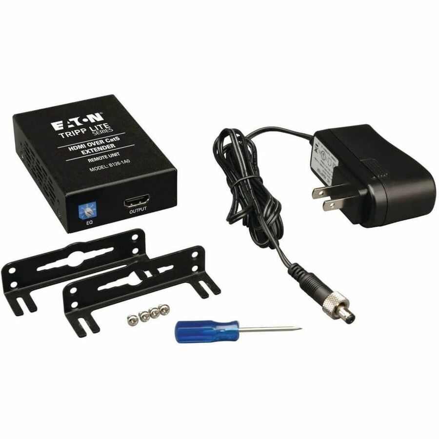 Eaton Tripp Lite Series HDMI over Cat5/6 Extender, Box-Style Remote Receiver for Video/Audio, Up to 150 ft. (45 m), TAA — B126-1A0