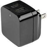 StarTech.com Travel USB Wall Charger - 2 Port - Black - Universal Travel Adapter - International Power Adapter - USB Charger — USB2PACBK