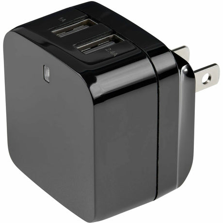 StarTech.com Travel USB Wall Charger - 2 Port - Black - Universal Travel Adapter - International Power Adapter - USB Charger — USB2PACBK