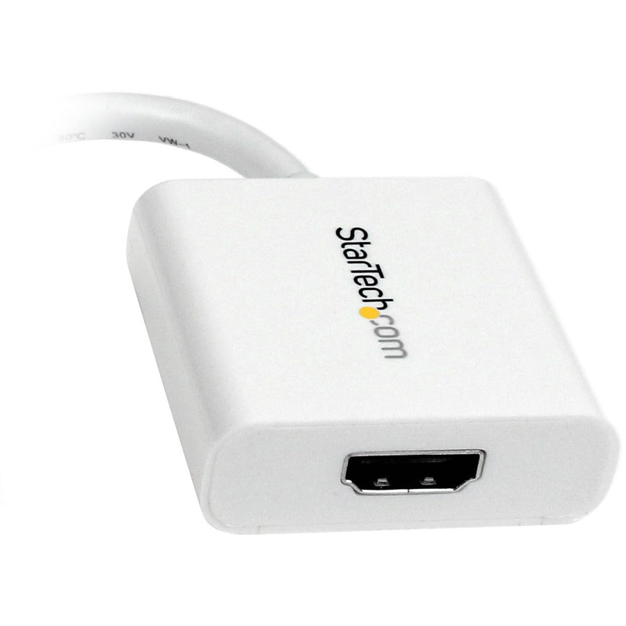 StarTech.com Mini DisplayPort to HDMI Adapter, Mini DP to HDMI Video Converter for Monitor/Display, 1080p, Passive mDP 1.2 to HDMI Adapter — MDP2HDW