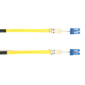 Black Box Fiber Optic Duplex Patch Network Cable — FOSM-002M-LCLC