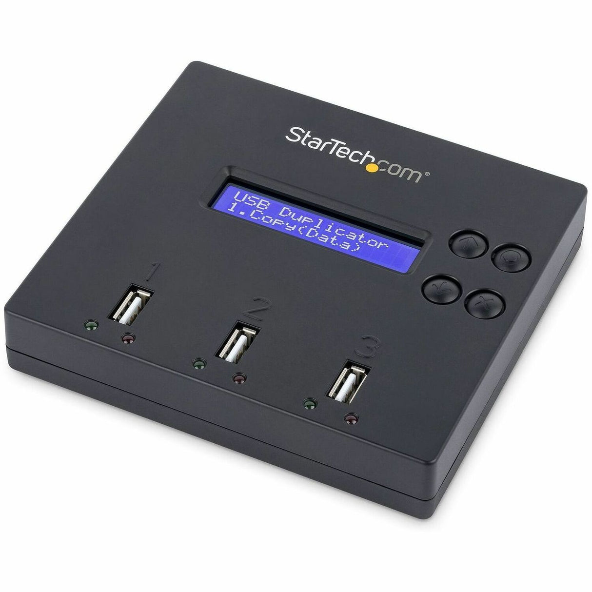 StarTech.com Standalone 1 to 2 USB Thumb Drive Duplicator/Eraser, USB Flash Drive Copier/Cloner, Sector-by-Sector Copy, Sanitizer, TAA — USBDUP12