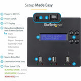 StarTech.com Standalone 1 to 2 USB Thumb Drive Duplicator/Eraser, USB Flash Drive Copier/Cloner, Sector-by-Sector Copy, Sanitizer, TAA — USBDUP12