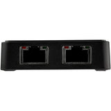 StarTech.com USB 3.0 to Dual Port Gigabit Ethernet Adapter NIC w/ USB Port — USB32000SPT