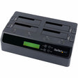 StarTech.com 4-Bay Hard Drive Duplicator and Eraser, External HDD/SSD Cloner / Copier / Wiper Tool, USB 3.0/eSATA to SATA Docking Station — SATDOCK4U3RE