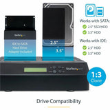 StarTech.com 4-Bay Hard Drive Duplicator and Eraser, External HDD/SSD Cloner / Copier / Wiper Tool, USB 3.0/eSATA to SATA Docking Station — SATDOCK4U3RE