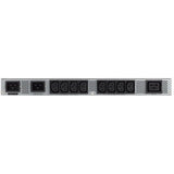 Eaton ATS rack PDU, 1U, (2) L6-20P, (2) C20 input, 3.33 kW max, 200-240V, 16A, 8 ft cord, Single-phase, Outlets: (8) C13, (1) C19 — EATS220