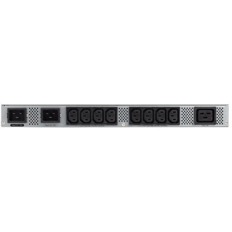 Eaton ATS rack PDU, 1U, (2) L6-20P, (2) C20 input, 3.33 kW max, 200-240V, 16A, 8 ft cord, Single-phase, Outlets: (8) C13, (1) C19 — EATS220