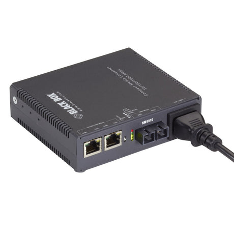 Black Box Compact Media Converter Gigabit Ethernet Single Mode 1310nm 10km SC — LGC5152A