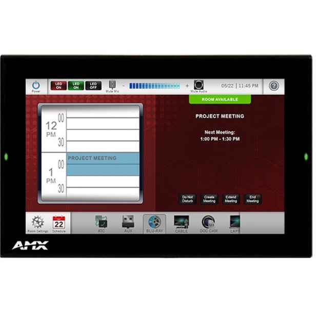 AMX 7" Modero G5 Wall Mount Touch Panel — FG5969-55BL