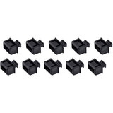 StarTech.com 10 Pack SFP Dust Cover for Open SFP/SFP+ Slots - Fiber Optic Dust Caps/Plugs - Pull Tab Network Switch Port Protector/Cover — SFPCAP10