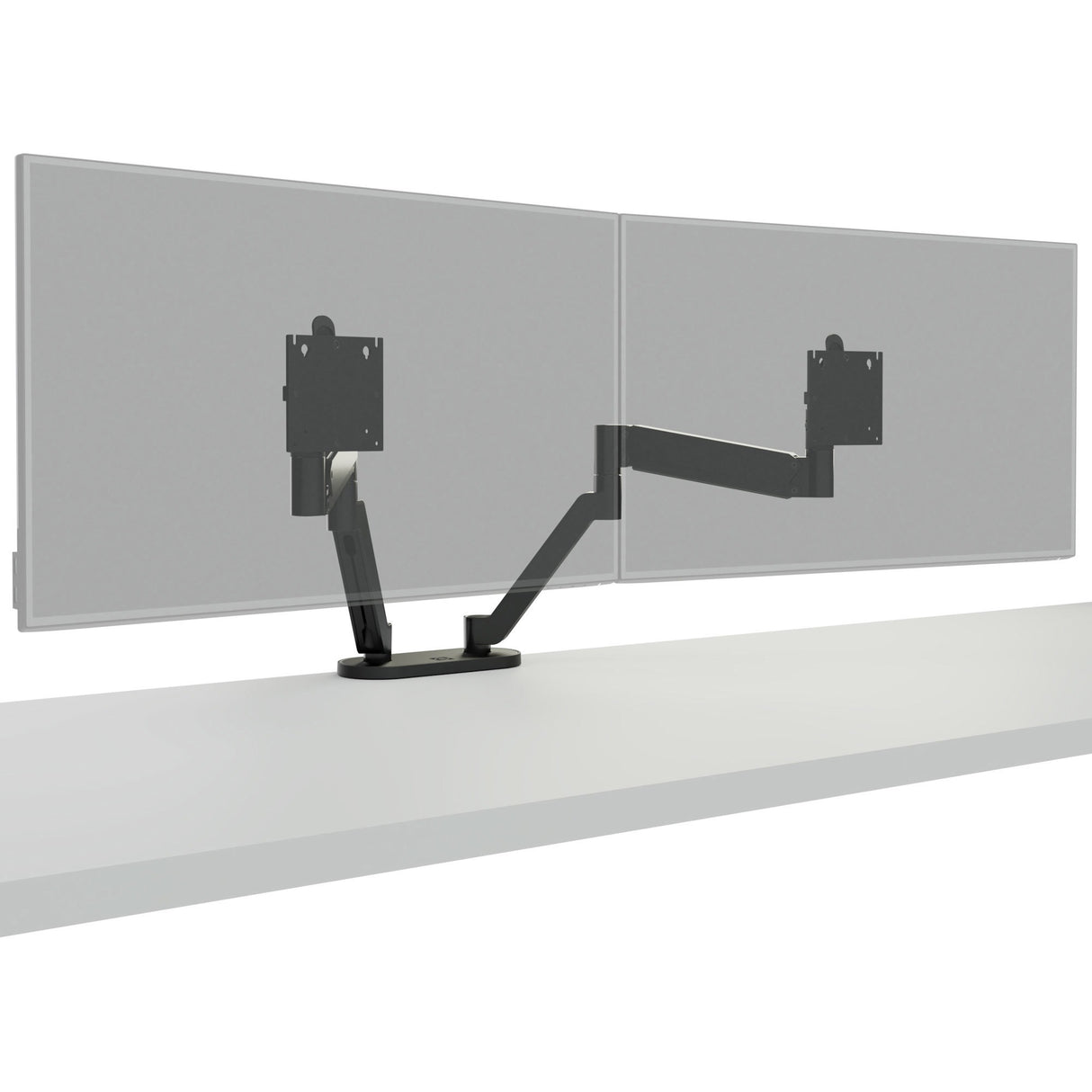 Chief Koncis Desk Mount Dual Monitor Arm - For 10-32 inch Displays - Height Adjustable - Black — DMA2B