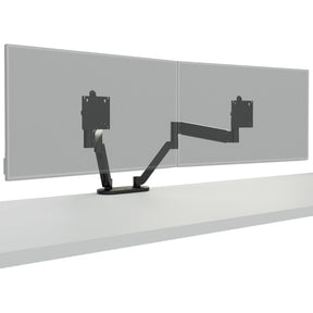 Chief Koncis Desk Mount Dual Monitor Arm - For 10-32 inch Displays - Height Adjustable - Black — DMA2B