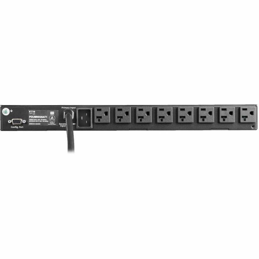 Eaton Tripp Lite Series 1.92kW 120V Single-Phase ATS/Monitored PDU - 16 5-15/20R Outlets, Dual L5-20P/5-20P Inputs, 12 ft. Cords, 1U, TAA — PDUMNH20AT1