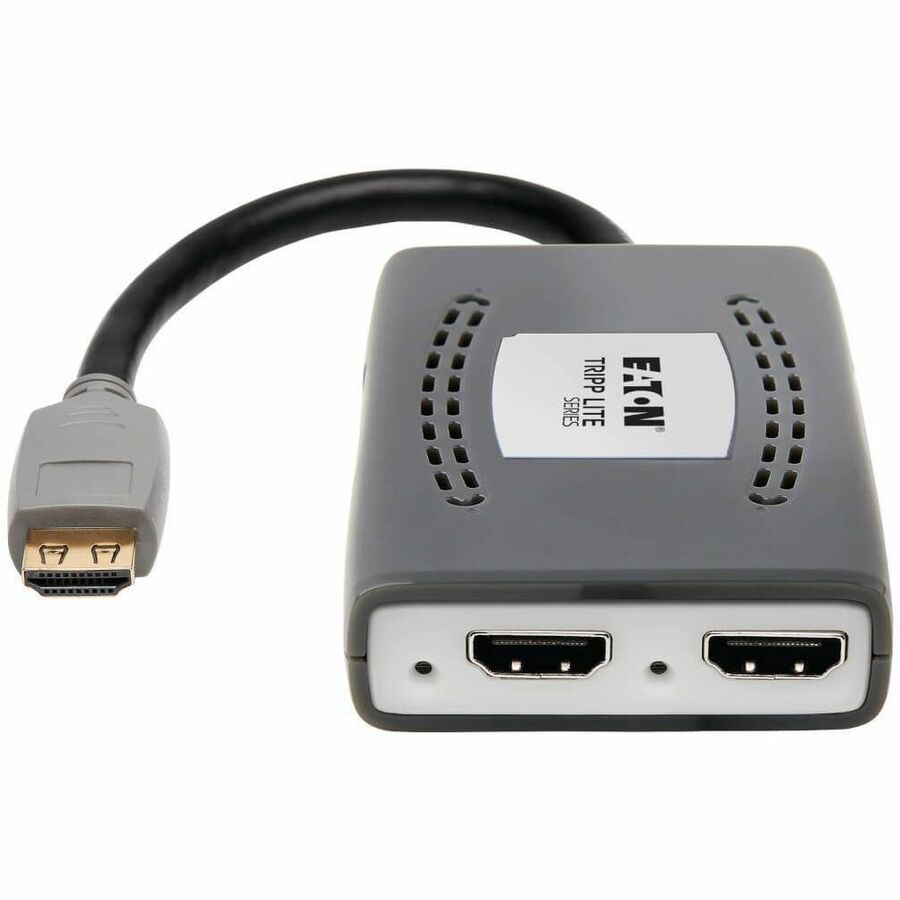 Eaton Tripp Lite Series 2-Port HDMI Splitter - 4K @ 60 Hz, 4:4:4, Multi-Resolution Support, HDR, HDCP 2.2, USB Powered, TAA — B118-002-HDR-V2