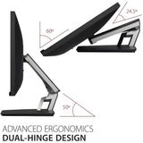 ViewSonic TD2455 24 Inch 1080p IPS 10-Point Multi Touch Screen Monitor with Advanced Dual-Hinge Ergonomics USB C HDMI and DisplayPort Out — TD2455