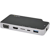 StarTech.com USB C Multiport Adapter, USB-C to 4K HDMI or VGA Video with 100W PD Pass-through, 10Gbps USB Hub/MicroSD/GbE, USB-C Mini Dock — CDP2HVGUASPD