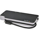 StarTech.com USB C Multiport Adapter, USB-C to 4K HDMI or VGA Video with 100W PD Pass-through, 10Gbps USB Hub/MicroSD/GbE, USB-C Mini Dock — CDP2HVGUASPD