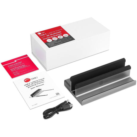 SIIG USB-C Laptop Stand W/ 4K Docking Station — CE-MTDK21-S1