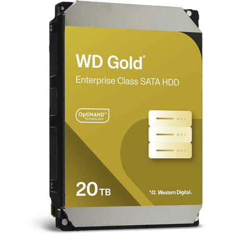 WD Gold WD202KRYZ 20 TB Hard Drive - 3.5" Internal - SATA (SATA/600) - Conventional Magnetic Recording (CMR) Method — WD202KRYZ