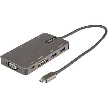 StarTech.com USB C Multiport Adapter, HDMI 4K 30Hz or VGA, 5Gbps USB 3.0 Hub (USB A / USB C Ports), 100W Power Delivery, SD/Micro SD, GbE — DKT30CHVSDPD
