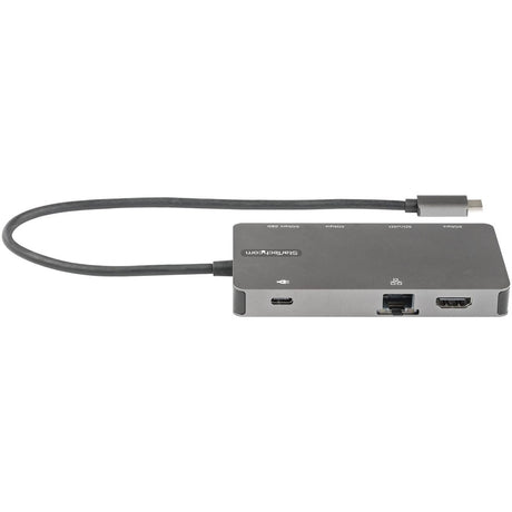 StarTech.com USB C Multiport Adapter, HDMI 4K 30Hz or VGA, 5Gbps USB 3.0 Hub (USB A / USB C Ports), 100W Power Delivery, SD/Micro SD, GbE — DKT30CHVSDPD