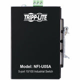 Eaton Tripp Lite Series 5-Port Unmanaged Industrial Ethernet Switch - 10/100 Mbps, Ruggedized, -40&deg; to 75&deg;C, EIP QoS, DIN/Wall Mount, TAA — NFI-U05A