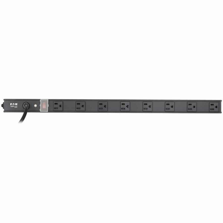 Eaton Tripp Lite Series 8-Outlet Vertical Power Strip, 120V, 15A, NEMA 5-15P, 15 ft. (4.57 m) Cord, 24 in., Black Housing — PS2408B