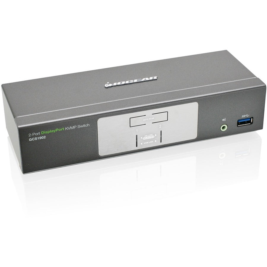 IOGEAR 2-Port DisplayPort KVMP Switch with USB 3.0 Hub (TAA Compliant) — GCS1902