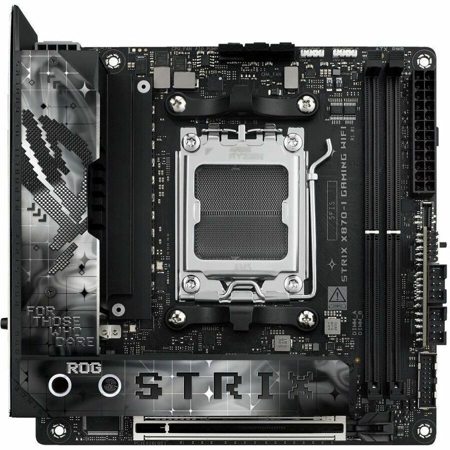 Asus ROG Strix X870-I GAMING WIFI Gaming Desktop Motherboard - AMD X870 Chipset - Socket AM5 - Mini ITX — ROGSTRIXX870-IGAMINGWIFI