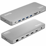 Plugable USB C Laptop Docking Station, Dual Monitor 4K 60Hz for Apple Mac M1/M2/M3, 2x HDMI or 2x DisplayPort — UD-6950PDH