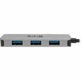 Eaton Tripp Lite Series USB-C Multiport Adapter, 4K HDMI, USB 3.x (5Gbps) Hub Ports, 100W PD Charging, HDCP, Gray — U444-06N-H3U-C