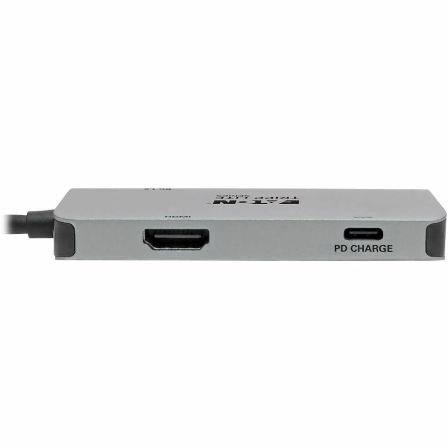 Eaton Tripp Lite Series USB-C Multiport Adapter, 4K HDMI, USB 3.x (5Gbps) Hub Ports, 100W PD Charging, HDCP, Gray — U444-06N-H3U-C