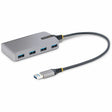 StarTech.com 4-Port USB Hub, USB 3.0 5Gbps, Bus Powered, USB-A to 4xA w/ Optional Auxiliary Power, Portable Laptop USB Hub, 1ft/30cm Cable — 5G4AB-USB-A-HUB