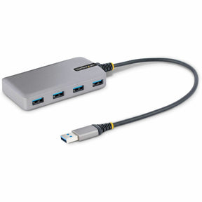 StarTech.com 4-Port USB Hub, USB 3.0 5Gbps, Bus Powered, USB-A to 4xA w/ Optional Auxiliary Power, Portable Laptop USB Hub, 1ft/30cm Cable — 5G4AB-USB-A-HUB