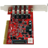 StarTech.com 4 Port PCI SuperSpeed USB 3.0 Adapter Card with SATA/SP4 Power - 5Gbps — PCIUSB3S4