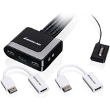 IOGEAR 2-Port HD Cable KVM with DisplayPort Adapters — GCS62HDPKIT