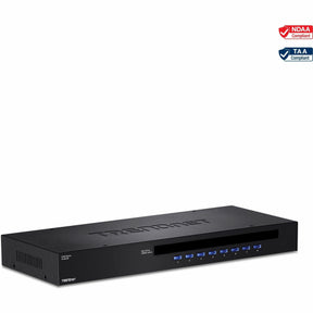 TRENDnet 8-Port USB/PS2 Rack Mount KVM Switch, TK-803R, VGA & USB Connection, Supports USB & PS/2 Connections, Device Monitoring, Auto Scan, Audible Feedback, Control up to 8 Computers/Servers — TK-803R