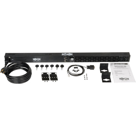 Eaton 3.7kW Single-Phase 208/230V Monitored PDU - LX Platform, 18 C13, 2 C19 Outlets, C20 / L6-20P Inputs, 0U 900mm Height, TAA — PDUMNV20HV2LX