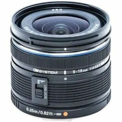 Om System M.ZUIKO DIGITAL - 9 mm to 18 mm - f/4 - f/22 - Super Wide Angle Varifocal Lens — V335940BW000