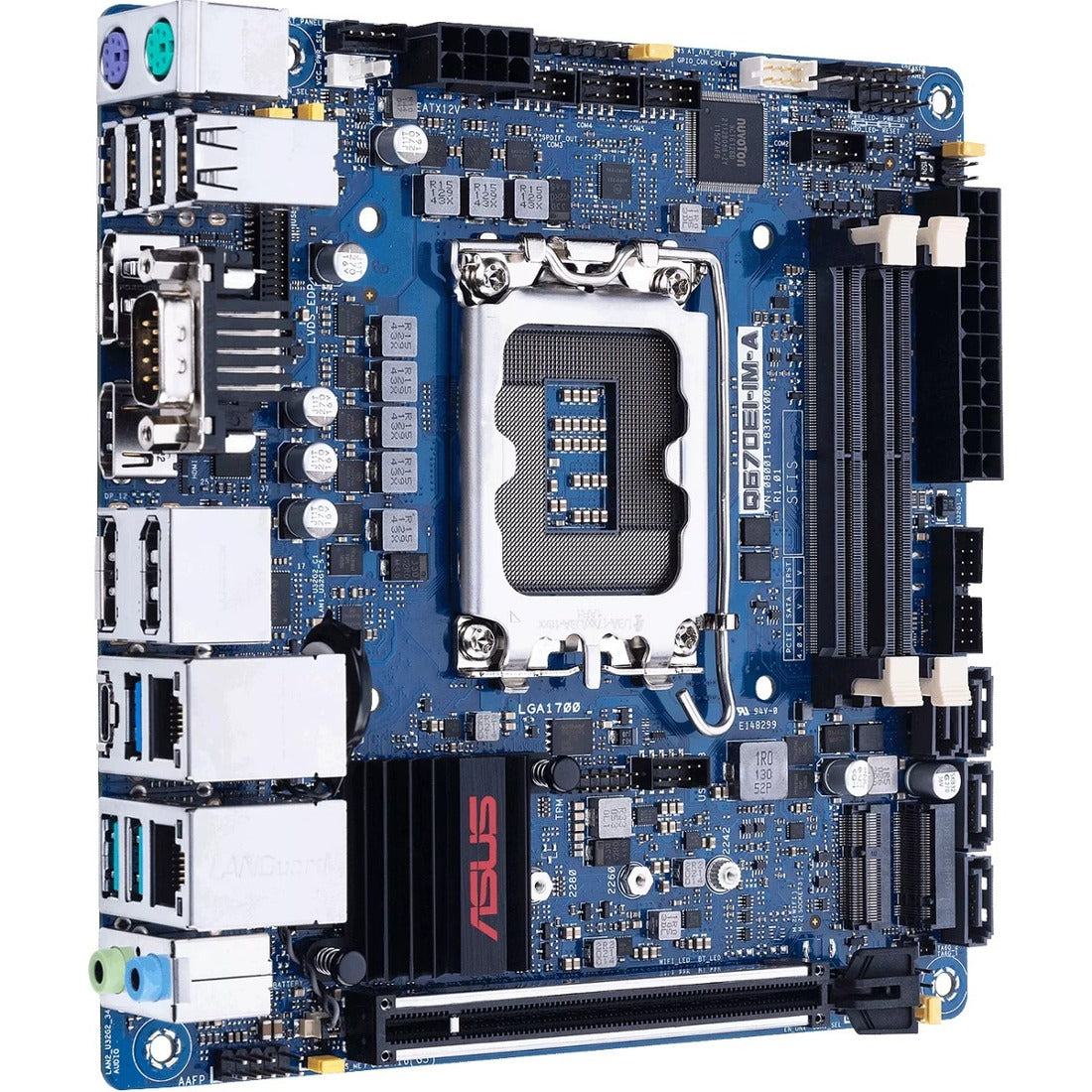 Asus Q670EI-IM-A Industrial Motherboard - Intel Q670 Chipset - Socket LGA-1700 - Mini ITX — Q670EI-IM-A