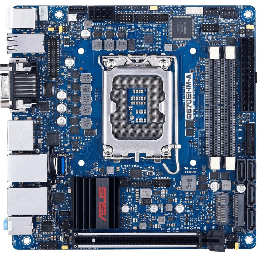 Asus Q670EI-IM-A Industrial Motherboard - Intel Q670 Chipset - Socket LGA-1700 - Mini ITX — Q670EI-IM-A