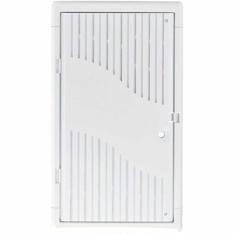 StarTech.com 28in Wall-Mount Media Enclosure, Cable Management Box for Network Distribution, Mounting Fixtures/Modules Included, White — 28P1-MEDIA-ENCLOSURE