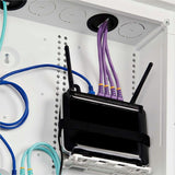 StarTech.com 28in Wall-Mount Media Enclosure, Cable Management Box for Network Distribution, Mounting Fixtures/Modules Included, White — 28P1-MEDIA-ENCLOSURE