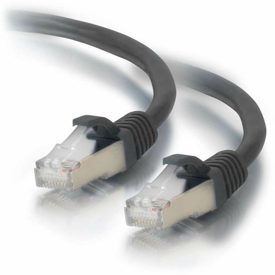 C2G 7ft Cat6 Ethernet Cable - Snagless Shielded (STP) - Black — 00814